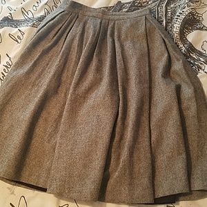 black and white circle skirt